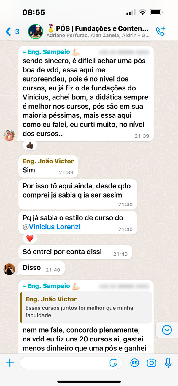 Conversa do Grupo Alunos Pós-graduações FSC